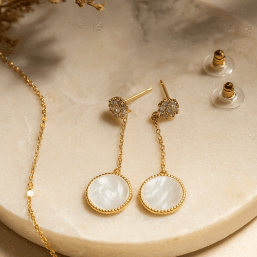 Luna Chain Drop Earrings