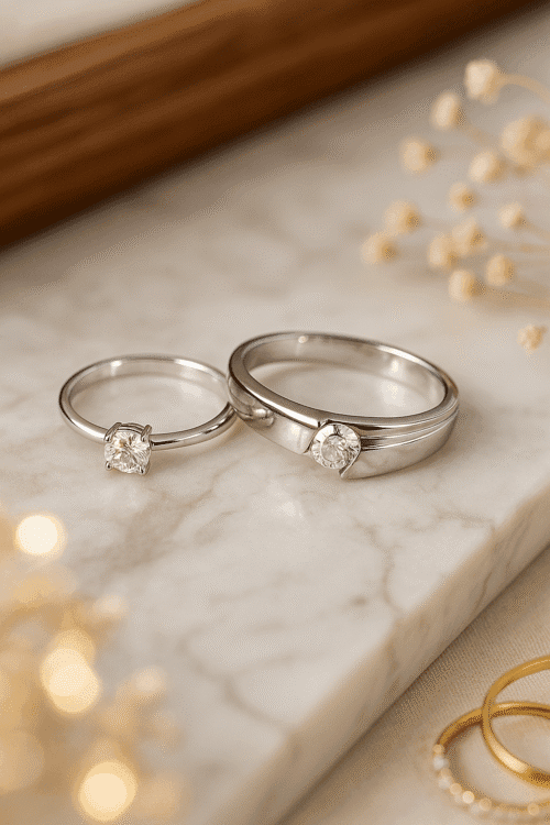 Infinity Embrace – Couple Ring Set